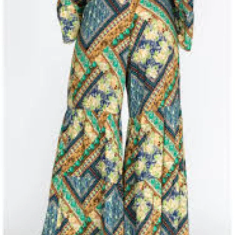 NWT Johnny Was PLUS Rivera Tiered Flowy Pants - Picture 4 of 4